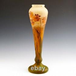 Very Tall Daum Nancy Cameo Vase c1910