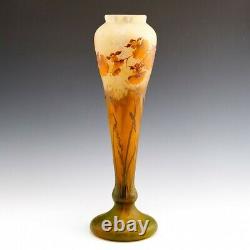 Very Tall Daum Nancy Cameo Vase c1910