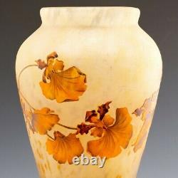 Very Tall Daum Nancy Cameo Vase c1910