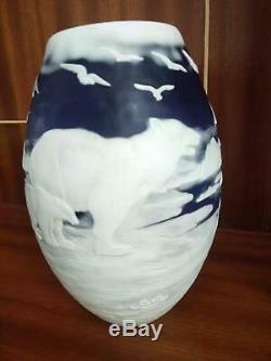 Very beautiful. Emile Galle vase The polar bear