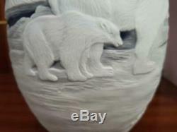 Very beautiful. Emile Galle vase The polar bear