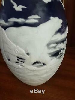 Very beautiful. Emile Galle vase The polar bear