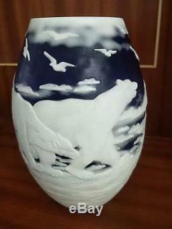 Very beautiful. Emile Galle vase The polar bear