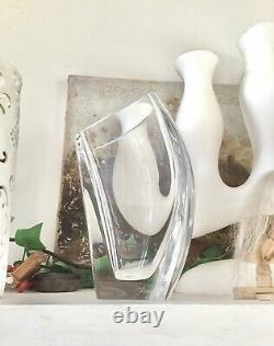 Very rare French Baccarat design glass vase, Mid Century Modern