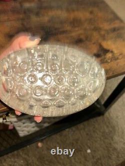 Vintage Antique French Flower Frog Centerpiece Vase With Gold Accents