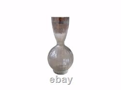Vintage Baccarat Aquarelle 7 3/4 Clear Crystal Ribbed Bud Vase France with Label