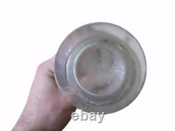 Vintage Baccarat Aquarelle 7 3/4 Clear Crystal Ribbed Bud Vase France with Label