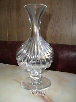 Vintage Baccarat France Crystal Sea Clam Shell 8 3/8 Primevere Bud Vase