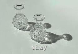 Vintage Baccarat Tiffany & Co. Artichoke Bud Vases TWO Crystal Glass Collector's