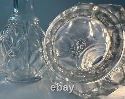 Vintage Baccarat Tiffany & Co. Artichoke Bud Vases TWO Crystal Glass Collector's