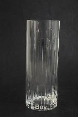 Vintage Cartier La Maison Art Deco Crystal 9 Art Glass Flower Vase Discontinued