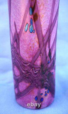 Vintage Colver French Cameo Glass Vase Alice Giraud Vase 1970's Signed