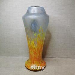 Vintage French Glass Vase Legras, 20th Century