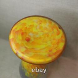 Vintage French Glass Vase Legras, 20th Century