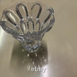 Vintage French Original VANNES LE CHATEL FRANCE Crystal Glass Vase