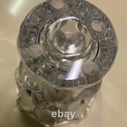 Vintage French Original VANNES LE CHATEL FRANCE Crystal Glass Vase