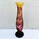 Vintage French Tip Galle Frosted Cameo Glass Vase 20