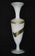 Vintage French White Opaline Bud Vase 24cm 9.4in Opalescent Base Ormolu Bronze