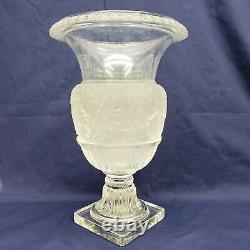 Vintage Lalique Crystal Versailles Large Vase Glass Urn 14 T France (1 of 2)