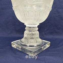 Vintage Lalique Crystal Versailles Large Vase Glass Urn 14 T France (1 of 2)