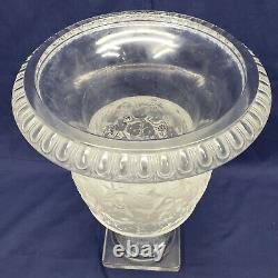 Vintage Lalique Crystal Versailles Large Vase Glass Urn 14 T France (1 of 2)