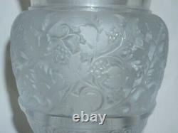 Vintage Lalique Crystal Versailles Large Vase Glass Urn 14 Tall France 19lbs