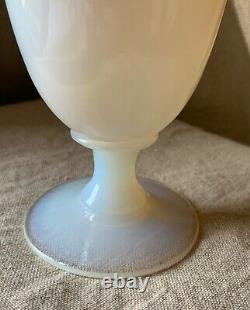 Vintage MCM French Sevres Opalescent Opaline Art Deco Glass Vase Lalique Sabino