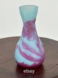 Vintage Miniature Richard Loetz Cameo Art Glass Cabinet Vase French