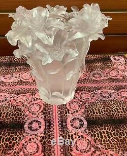 Vintage Nancy Daum Style Large Heavy Flower Vase 19/19/21cm White Show Piece
