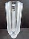 Vintage Signed Daum France Art Glass Heavy Crystal Vase French Frosted 8 3/4