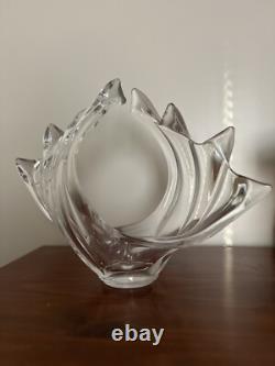 Vintage Vannes Le Chatel French Crystal Glass Vase