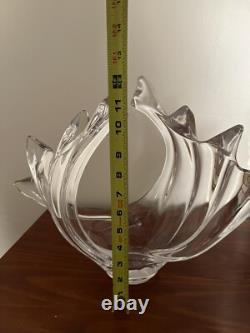 Vintage Vannes Le Chatel French Crystal Glass Vase