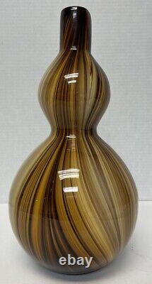 Vintage Z Gallery Multicolor French Art Glass Vase 12 Excellent Condition