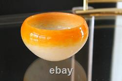 Vintage ca. 30's Scheinder French Art Glass Vase Amazing COLOR