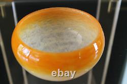 Vintage ca. 30's Scheinder French Art Glass Vase Amazing COLOR