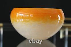 Vintage ca. 30's Scheinder French Art Glass Vase Amazing COLOR