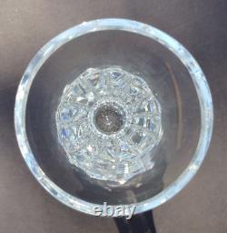 Vintage tall fluted St. Louis Cristal crystal glass vase 9 3/4 colorless France